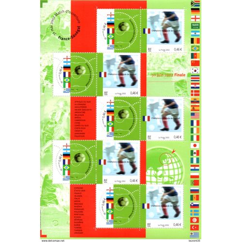 France.Bloc No 49 De 2002.Championnat Du Monde De Football.Neuf