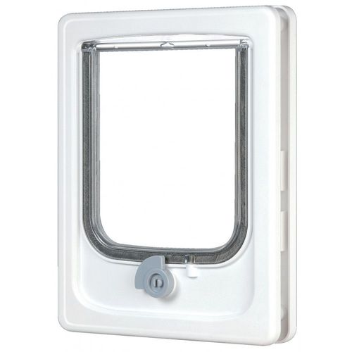Animallparadise Chati?Re 2 Positions Blanc Pour Chat Dimension Porte 17 X 15.5 Cm