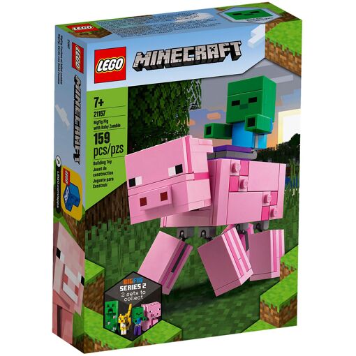 Lego Minecraft - Bigfigurine Cochon Et B�b� Zombie - 21157