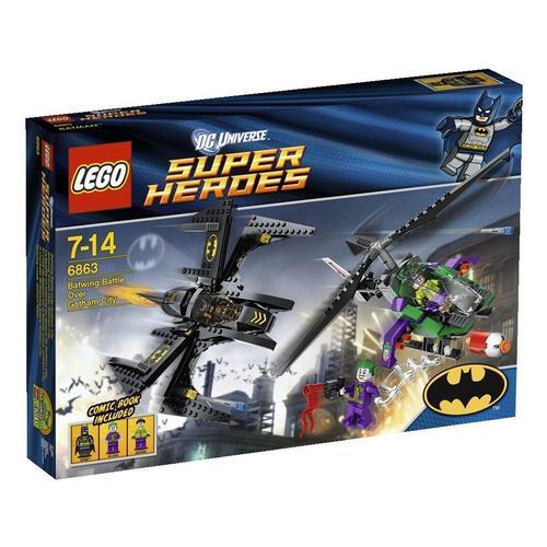 Lego Dc Comics - La Bataille En Batwing Au-Dessus De Gotham City - 6863