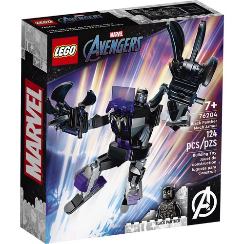 LEGO Marvel - L'armure robot de Black Panther  124 Pieces - 76204