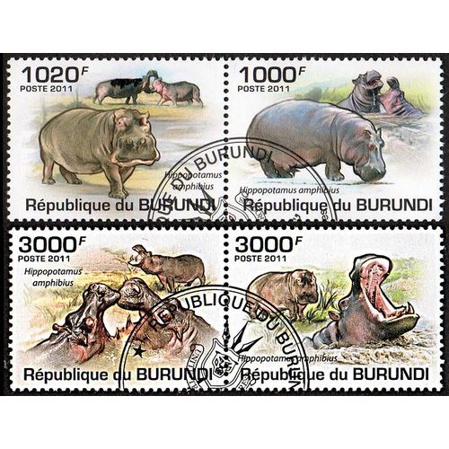 Timbres Thématiques Burundi N° 1225/28 Oblitérés