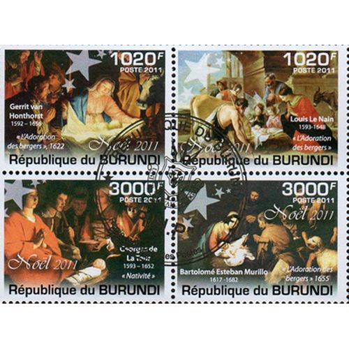 Timbres Thématiques Burundi N° 1301/04 Oblitérés