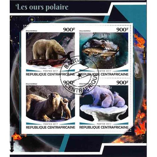 Timbres Thématiques Centrafrique N° 5253/5256 Oblitérés