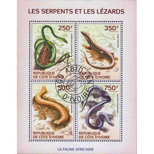 Timbre Collection Côte D'ivoire N° Yvert Et Tellier 1342/1345 Oblitérés