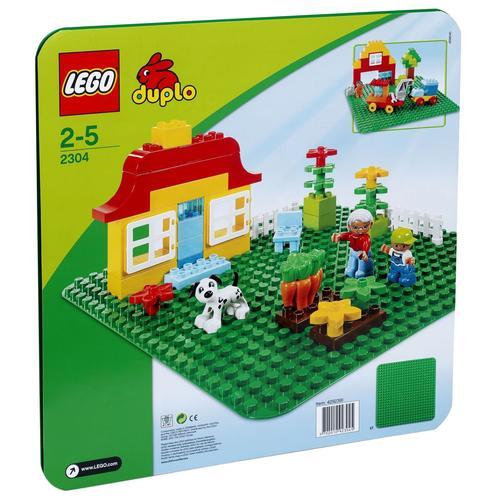 Lego Duplo - La Grande Plaque De Base Verte - 2304