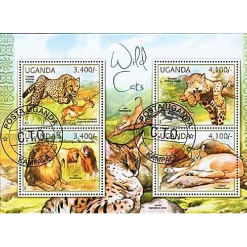 Timbres Thématiques Ouganda N° 2357/60 Oblitérés
