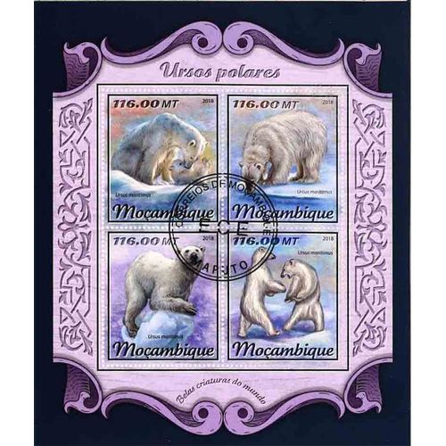 Timbres Thématiques Mozambique N° 7630/7633 Oblitérés