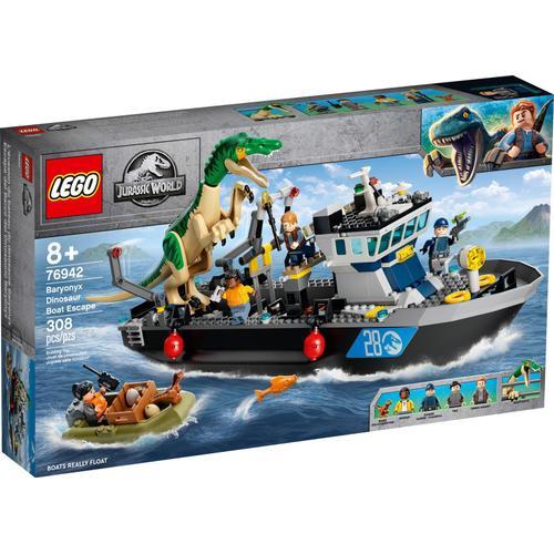 Lego Jurassic World - L'évasion En Bateau Du Baryonyx - 76942