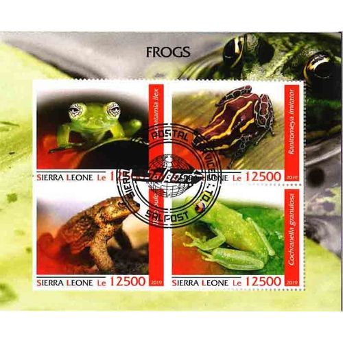 Timbres Thématiques Sierra Leone Grenouilles Oblitérés