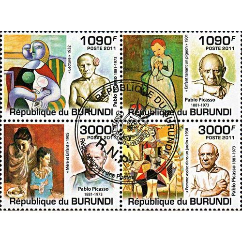 Timbres Thèmatiques Burundi N° 1309/1312 Oblitérés