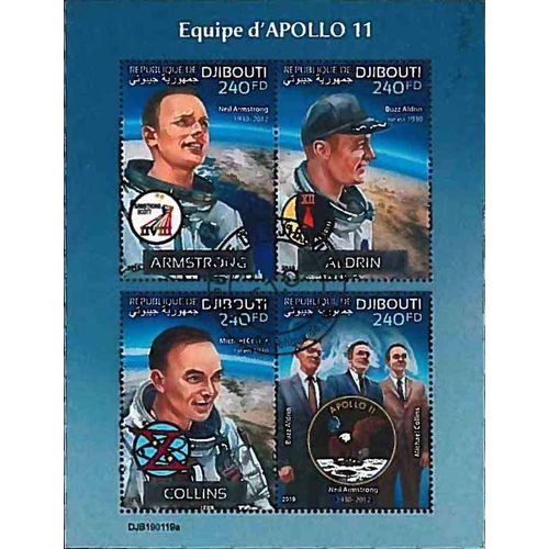 Timbres Thèmatiques Djibouti Apollo Oblitérés