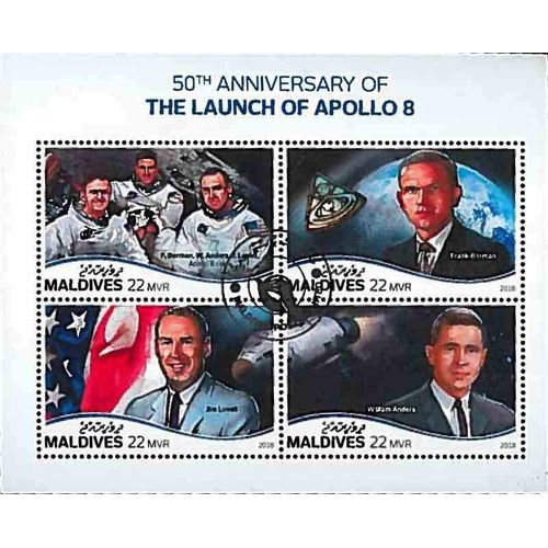 Timbres Thèmatiques Maldives Apollo Oblitérés