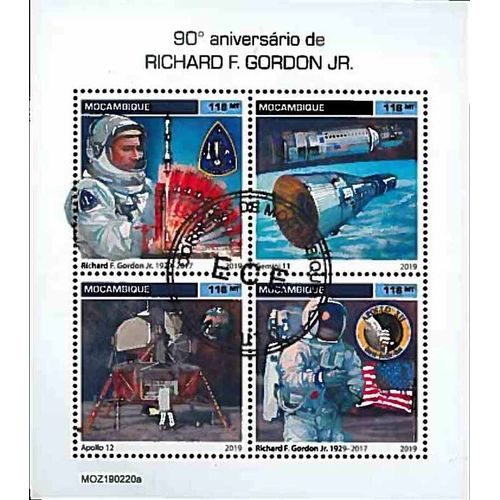 Timbres Thèmatiques Mozambique Apollo Oblitérés