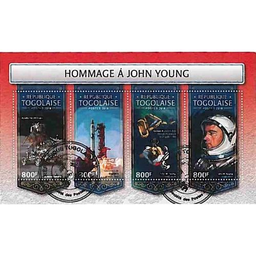 Timbres Thèmatiques Togo Apollo Oblitérés