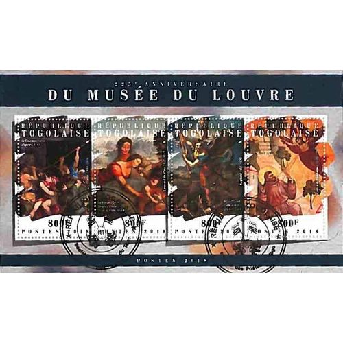 Timbres Thèmatiques Togo Tableaux Musée Du Louvre Oblitérés