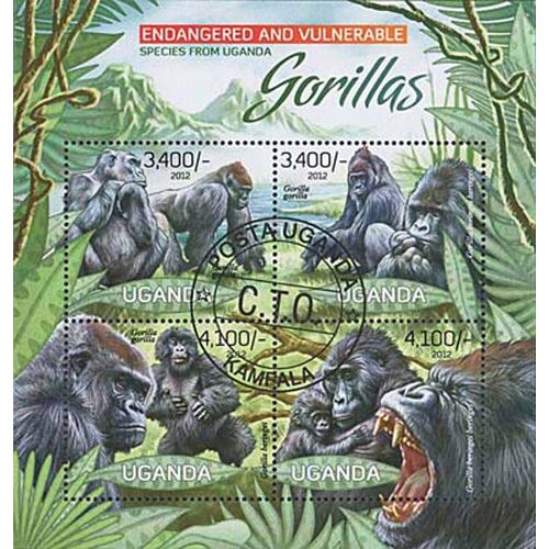 Timbres Thèmatiques Ouganda N° 2466/69 Oblitérés