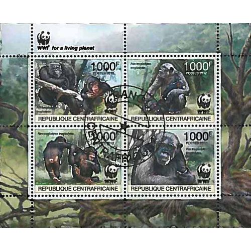 Timbres Thèmatiques Centrafrique N° 2392/2395 Oblitérés