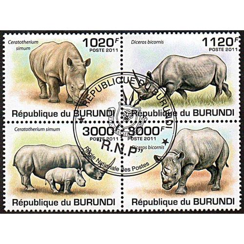 Timbres Thèmatiques Burundi N° 154a Oblitérés