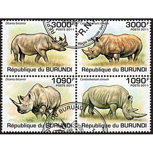Timbres Thèmatiques Burundi N° 1201/1204 Oblitérés