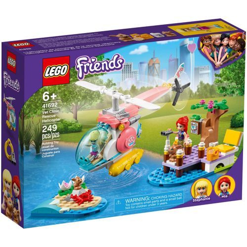 LEGO Friends - L'hélicoptère de sauvetage de la clinique vétérinaire - 41692