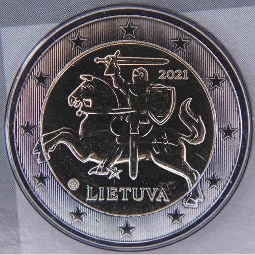 2 Euros Lituanie 2021 : Le Chevalier Vytis- Unc