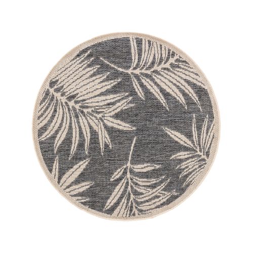 Benuta Plus Tapis D'extérieur & Intérieur Rond River Bleu Diamètre 130 Cm Rond