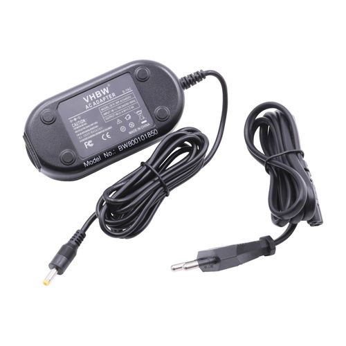 vhbw Bloc d'alimentation, chargeur adaptateur compatible avec Olympus DS-3300, DS-4000, FE-5500, SZ10, SZ-10 appareil photo, caméra vidéo - Câble 2m