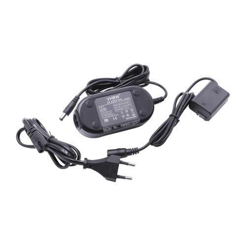 vhbw Bloc d'alimentation, chargeur adaptateur compatible avec Sony Cybershot DSC-RX10 III appareil photo, caméra vidéo - Câble 2m, coupleur DC