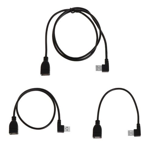 Rallonges USB 20cm femelle Type A USB 2.0 à Angle droit 90 degrés mâle câble adaptateur de cordon