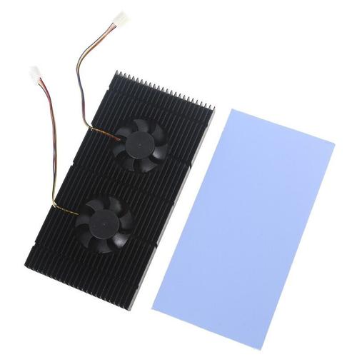 Radiateur De Fond De Panier Pour Carte Graphique Rtx Série 3090 3080 3070, Carte Graphique Anodisée, Mémoire Cnc, Dissipateur Thermique, Ventilateur De Refroidissement, Pwm