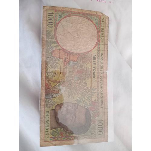 Billet Mille Francs Cameroun