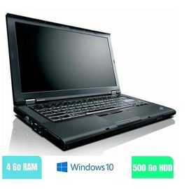 LENOVO T410 - 4 Go RAM - 500 Go HDD - Windows 10 - N°150227