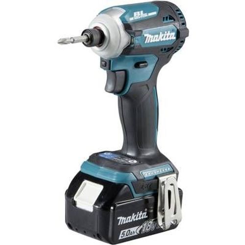 Clé à chocs sans fil Makita 18 V / 5,0 Ah, 2 batteries, chargeur en MAKPAC, DTW701RTJ