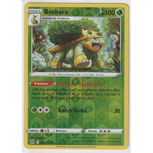 Carte Pokemon - Boskara - 007/172 - Reverse - Épée Et Bouclier 9 - Stars Etincelantes - Eb9 - Vf