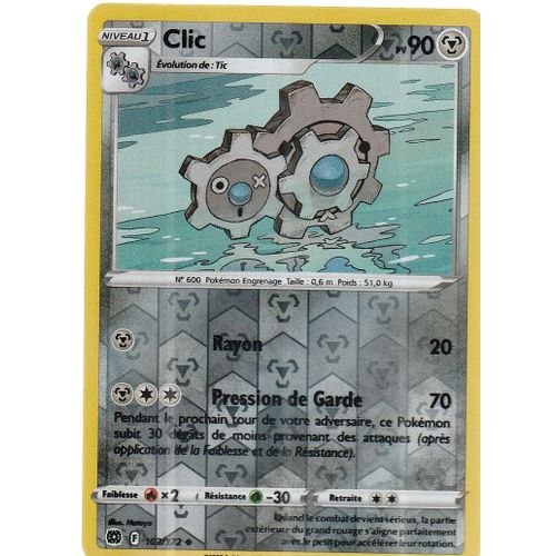 Carte Pokemon - Clic - 103/172 - Reverse - Épée Et Bouclier 9 - Stars Etincelantes - Eb9 - Vf