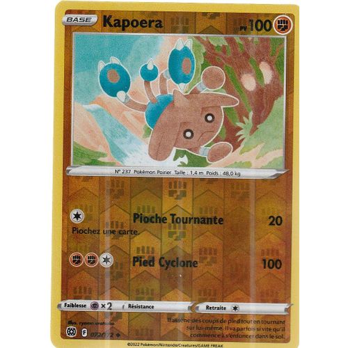 Carte Pokemon - Kapoera - 072/172 - Reverse - Épée Et Bouclier 9 - Stars Etincelantes - Eb9 - Vf