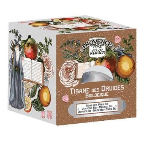 Cube Métal Tisane Des Druides 24 Sachets De 1,5g