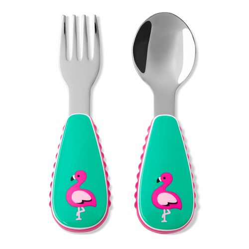 Set De Couverts Zoo Flamant Rose - Skip Hop