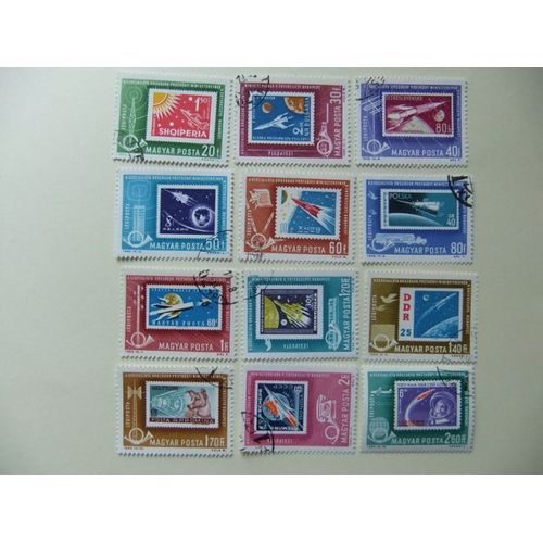 Hungria Hongrie Magyar Posta 1963 Timbres De L'espace Yvert Pa 258 / 269 Fu