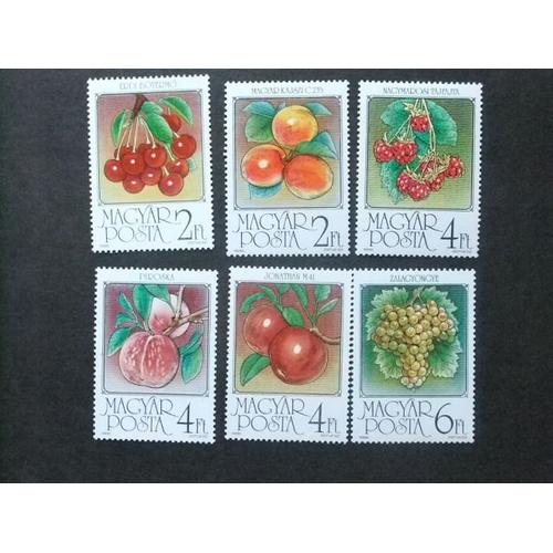 Hongrie Hungria Magyar Posta Hongrie 1986 Frutas Fruits Divers Yvert 3058 / 3063 ** Mnh