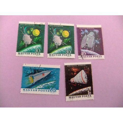 Hungria Hongrie Magyar Post 1964 Espace Yvert 1622( 2) + 1623 +1624 + 1625 Fu
