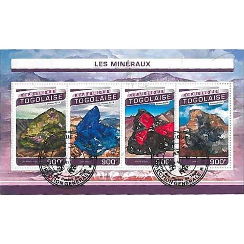Timbres Thèmatiques Togo Mineraux Oblitérés