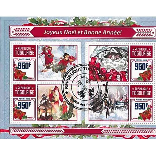 Timbres Thèmatiques Togo Noel Oblitérés