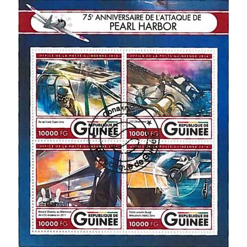 Timbres Thèmatiques Guinée Seconde Guerre Mondiale Oblitérés