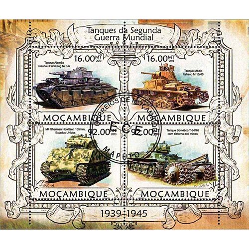 Timbres Thèmatiques Mozambique N° 5251/5254 Oblitérés