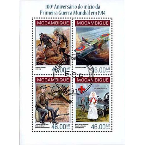 Timbres Thèmatiques Mozambique N° 5999/6002 Oblitérés