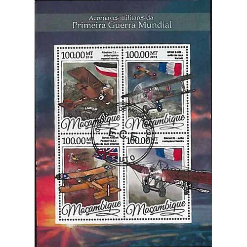 Timbres Thèmatiques Mozambique Première Guerre Mondiale Oblitérés