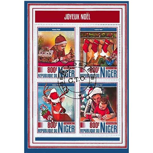 Timbres Thèmatiques Niger Noel Oblitérés