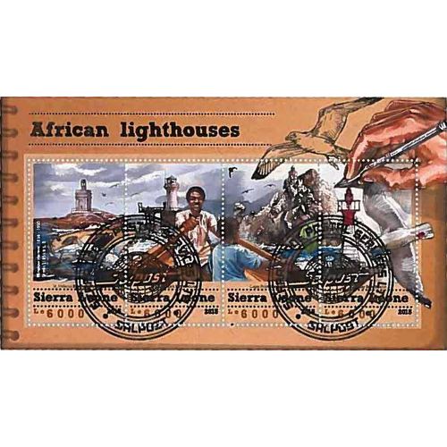 Timbres Thèmatiques Sierra Leone Phares Oblitérés